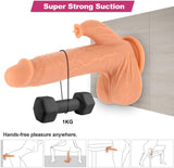 Charger l&#39;image dans la galerie, 9.8 Inch Liquid Silicone Realistic Vibrating Thrusting Dildo