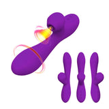 画像をギャラリー ビューアにロード Flicking Rabbit G-Spot Dildo Vibrator With Suction