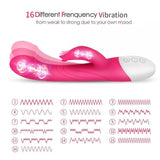 画像をギャラリー ビューアにロード 8*8 Vibration Mode Big Dildo Rabbit Vibrator For Women G Spot Clitoris Stimulate Vagina Wand