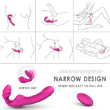 画像をギャラリー ビューアにロード Remote Control Vibrating Strapless Strap On Silicone Dildo Vibrator